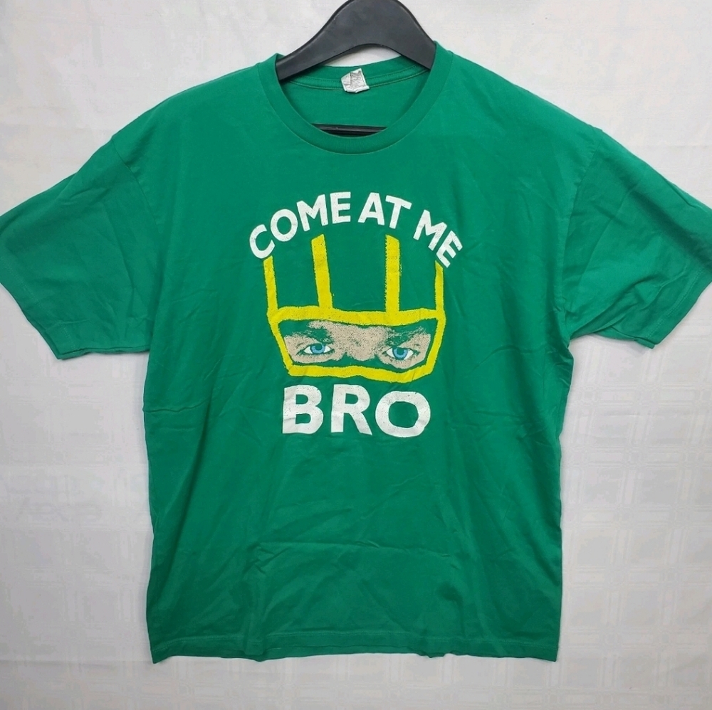Kick-Ass 2 Mens Movie Promo T-Shirt Size XL "Come At Me Bro" Green Tee Comics